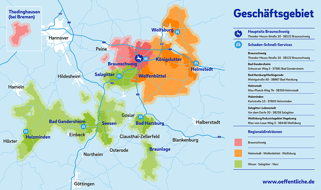 Darstellung: Karte Geschaftsgebiet